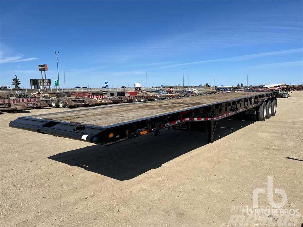  STELLAR 45 ton 52 ft Tri/A Flatbed Semi-trailer med lad/flatbed