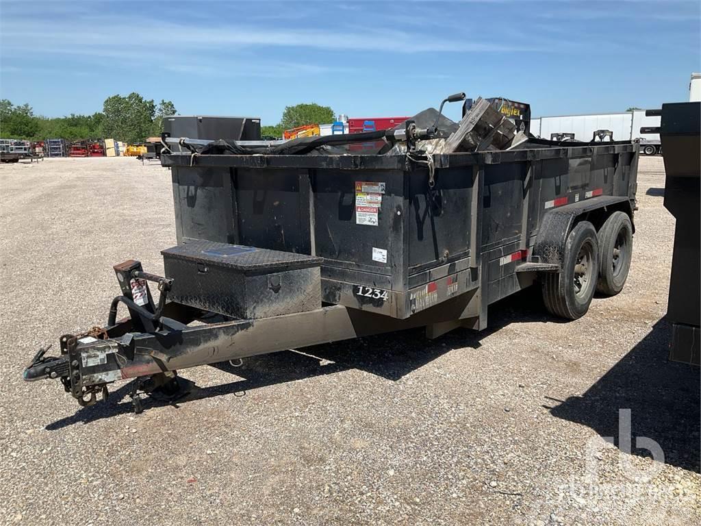 Texas PRIDE 14 ft T/A Dump Semi-trailer med tip
