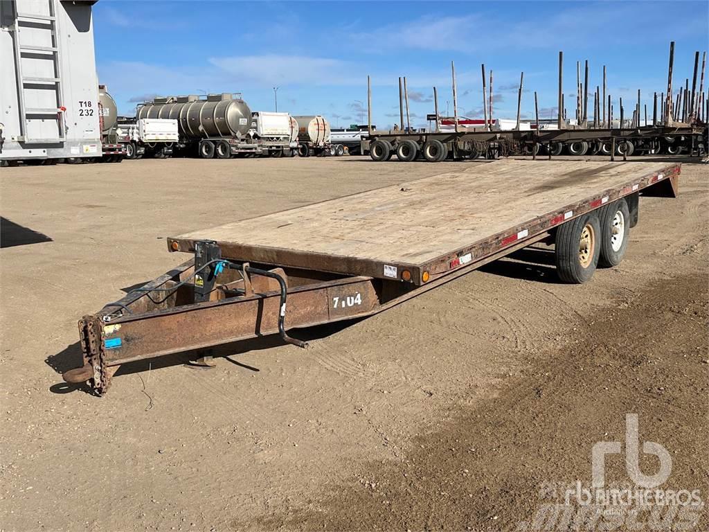 TRAILTECH 20 ft T/A Semi-trailer med lad/flatbed