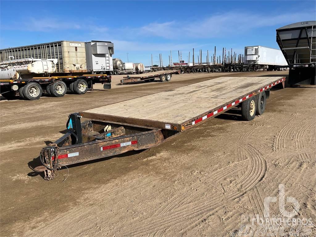  TRAILTECH 24 ft T/A Semi-trailer med lad/flatbed