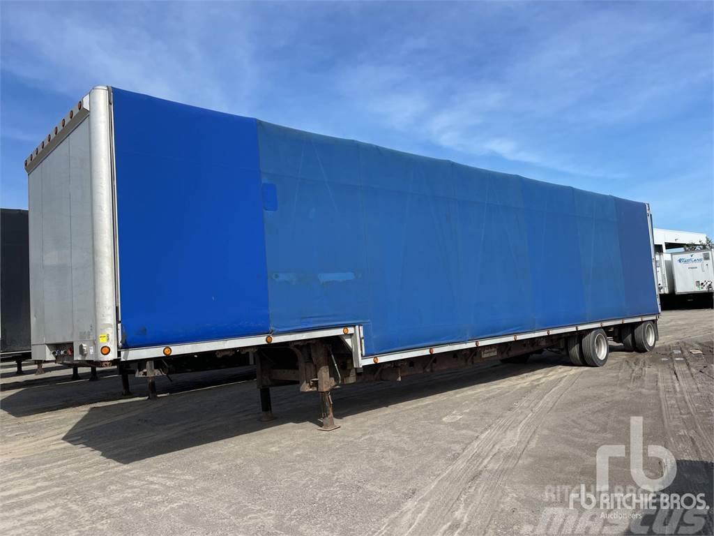 Transcraft 48 ft T/A Spread Axle Step Deck Semi-trailer med Gardinsider
