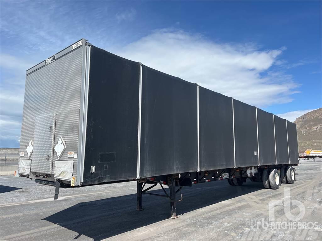 Transcraft 53 ft T/A Semi-trailer med Gardinsider
