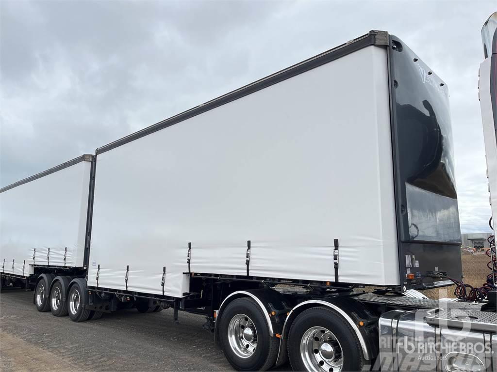  VAWDREY 13.4 m Tri/A Step Deck Semi-trailer med Gardinsider