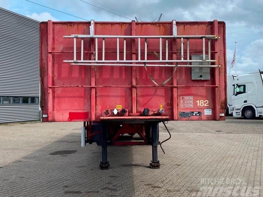 Broshuis 2-aks 12,70m Semi-trailer med lad/flatbed