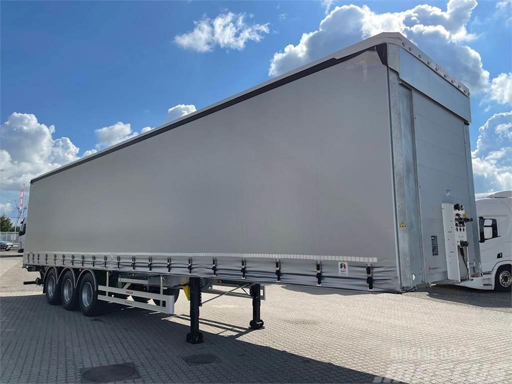 Hangler 3-aks - 2500 kg Zepro lift + Hævetag Semi-trailer med Gardinsider