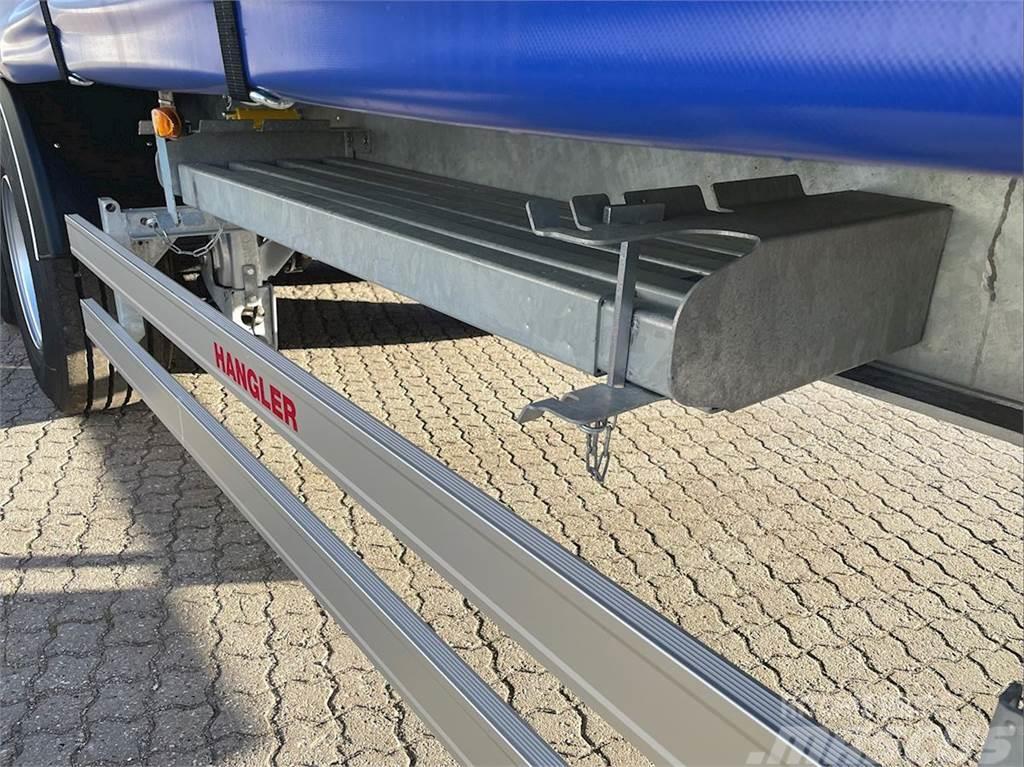 Hangler 4-aks Gardintrailer skydegardin DEMO Semi-trailer med Gardinsider