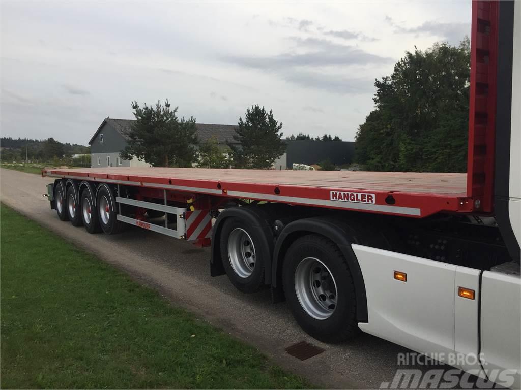 Hangler SVS 480 RH 200 4 akslet sværlast ligeud trailer Semi-trailer med lad/flatbed