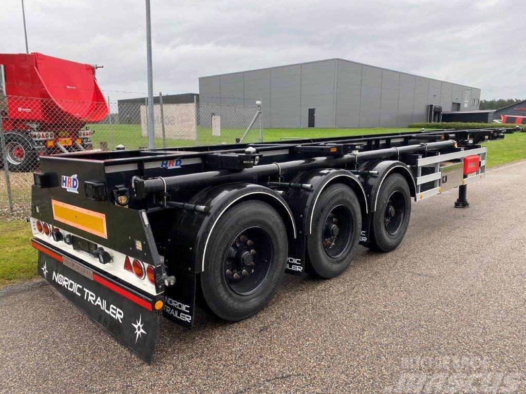 HRD 3-aks 20 + 30 ADR Semi-trailer med containerramme