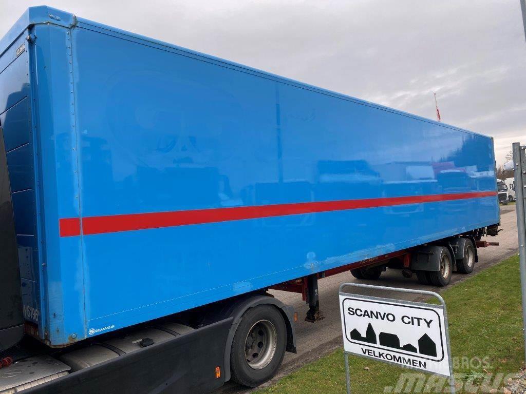 Kel-Berg 13,6 mtr boks citytrailer med lift Semi-trailer med fast kasse