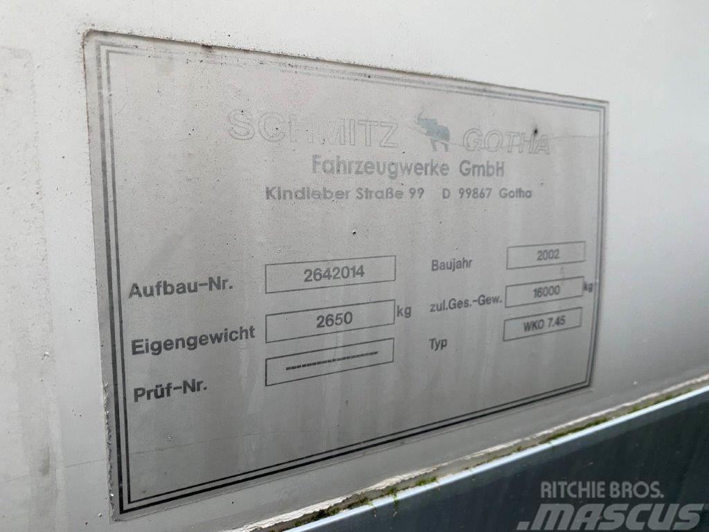 Schmitz WKO 7450 mm veksellad Kasser