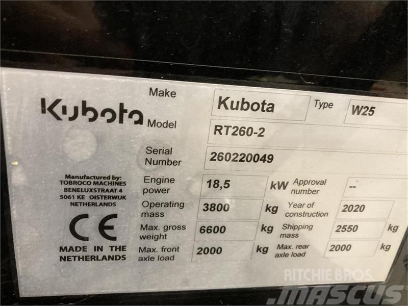 Kubota RT260-2 Minilæsser - knækstyret