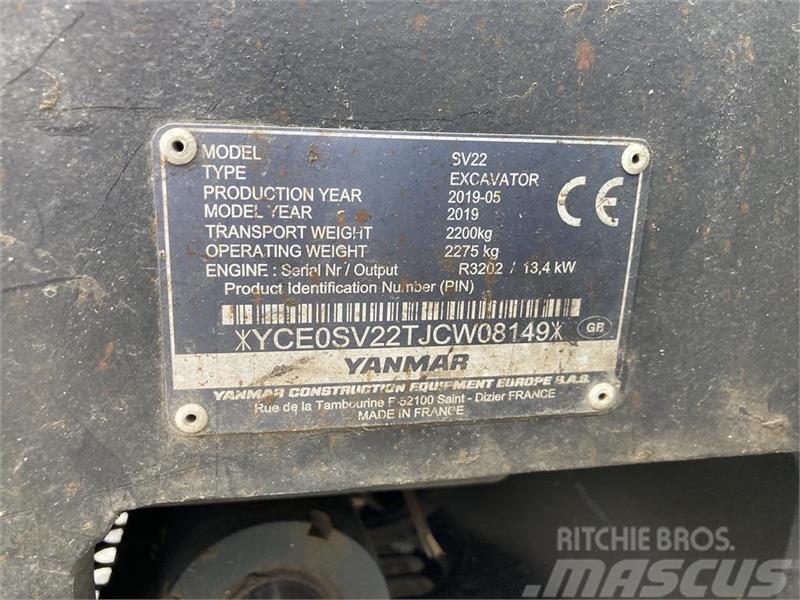 Yanmar SV22 Minigravemaskiner