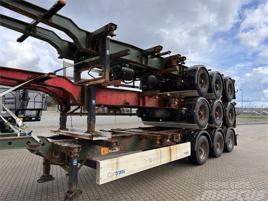 HFR 3 x Multichassis Semi-trailer med containerramme