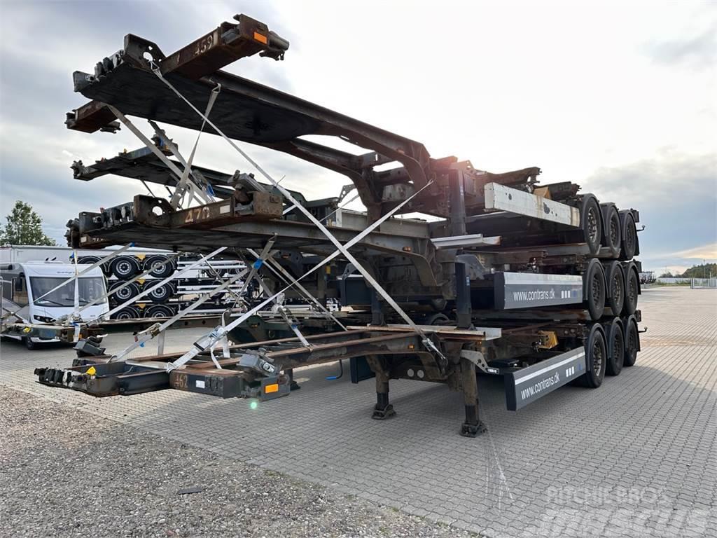 Schmitz 3 x Multichassis Semi-trailer med containerramme