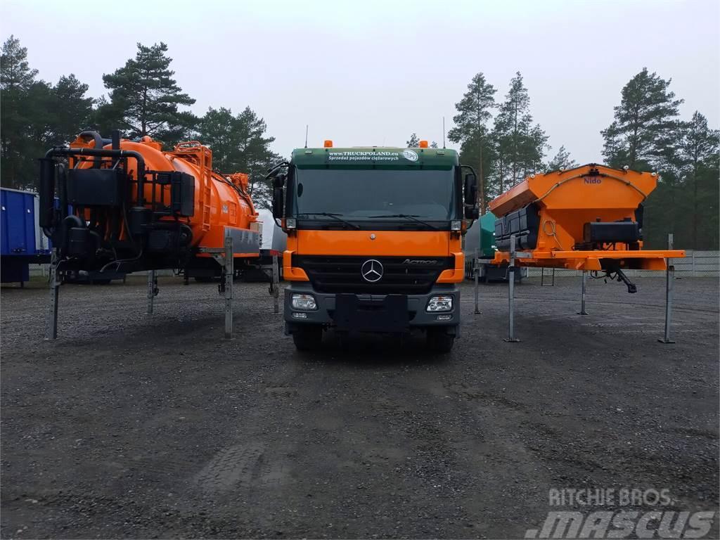 MB Trac ACTROS 2636 6x4 WUKO + MUT SAND MACHINE FOR CHANNE Sneskovle og -plove