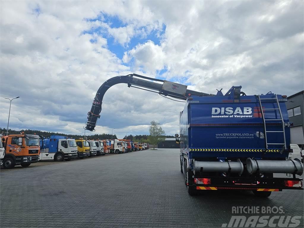 Scania DISAB ENVAC Saugbagger vacuum cleaner excavator su Renovationslastbiler