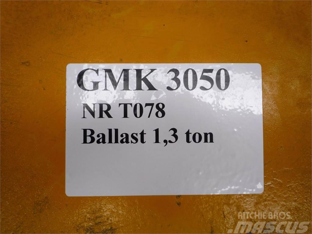 Grove GMK 3050 counterweight 1,3 ton Krandele og udstyr
