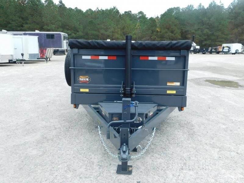  Covered Wagon Trailers 7x16 Telescoping Dump Anhænger med tip