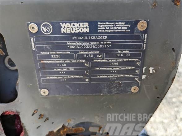 Wacker Neuson EZ26 Minigravemaskiner