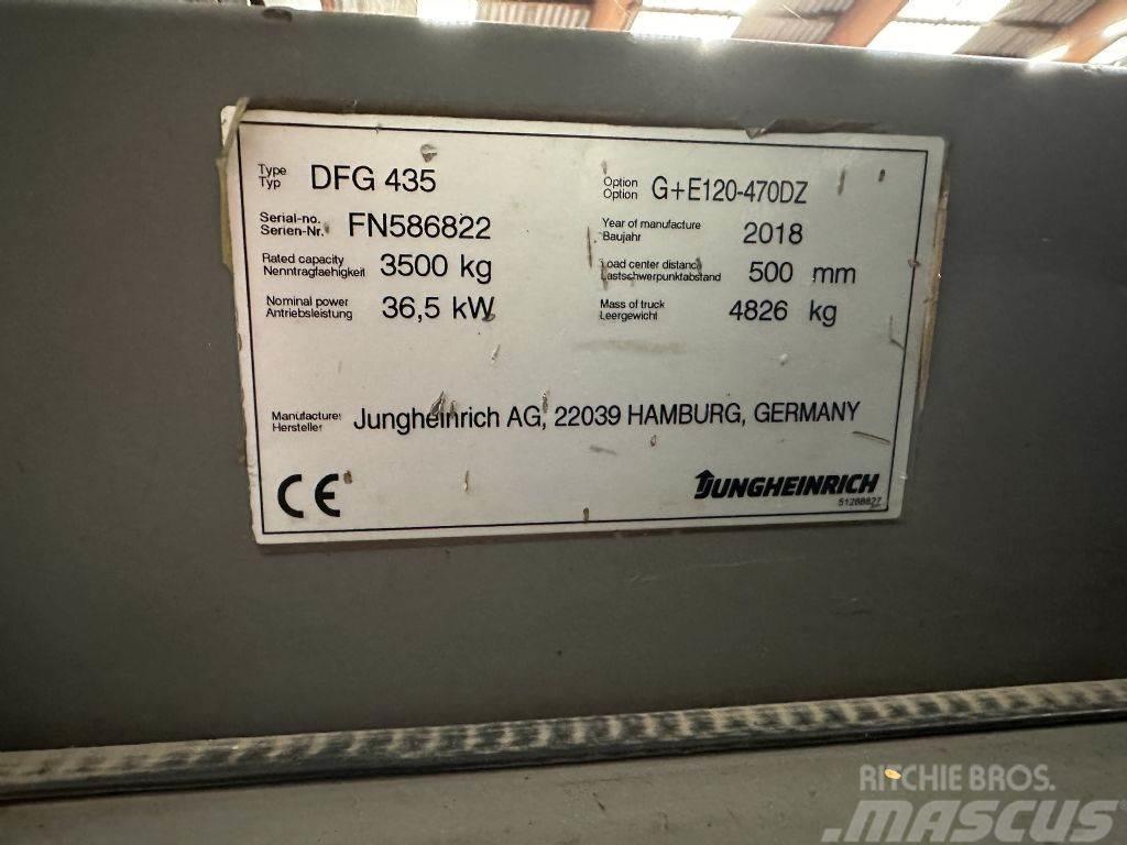 Jungheinrich DFG 435 - TRIPLEX 4,7 m Diesel gaffeltrucks