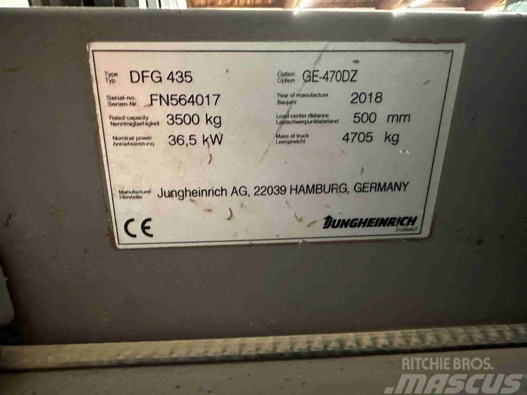 Jungheinrich DFG 435 - TRIPLEX 4,7 m Diesel gaffeltrucks