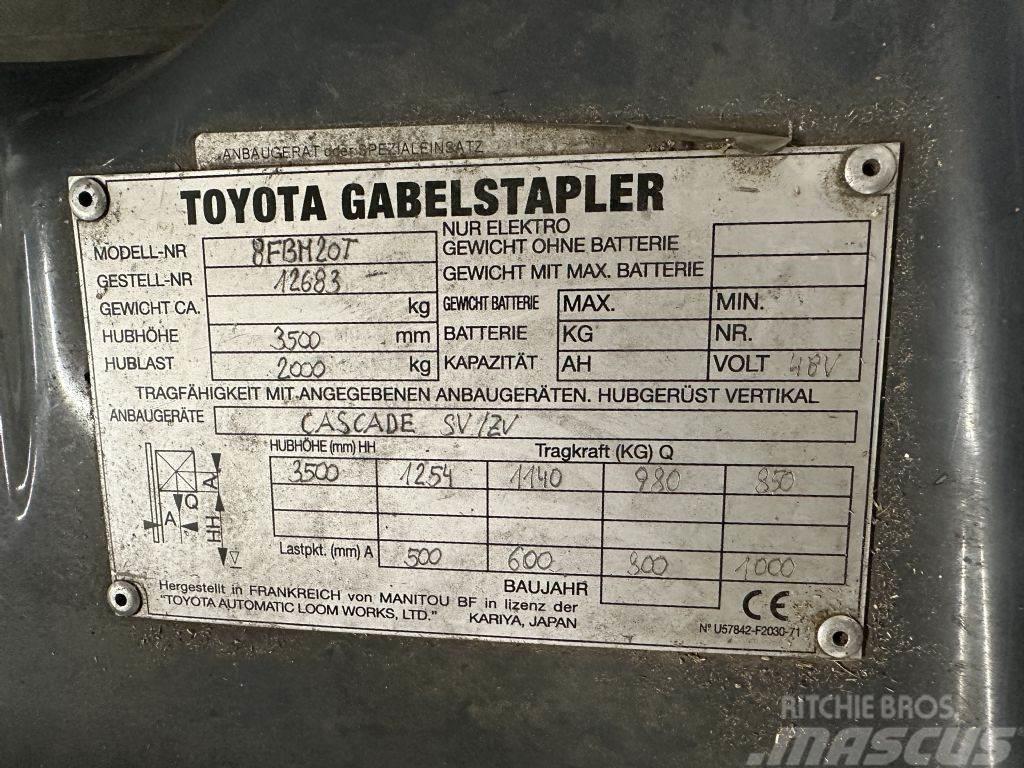 Toyota 8FBM20T - SEITENSCHIEBER - KLAMMER El gaffeltrucks
