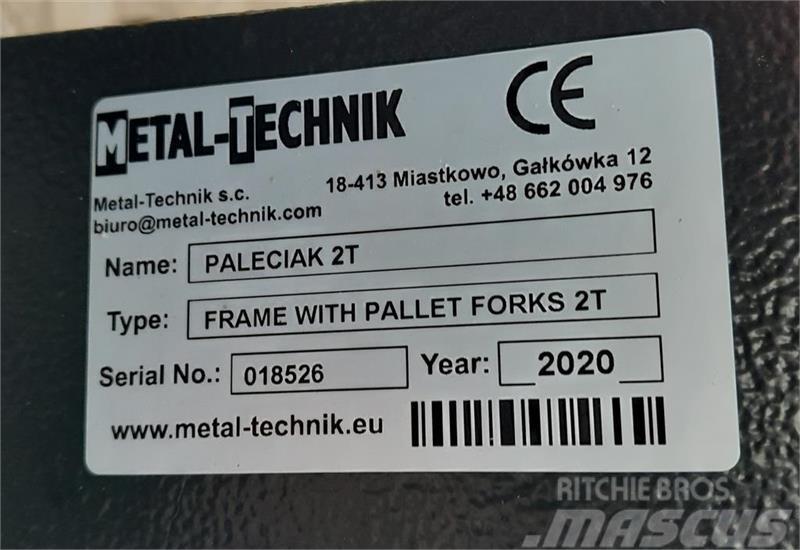 Metal-Technik Paleciak 2T Pallegafler