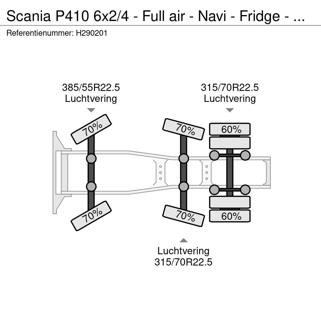Scania P410 6x2/4 - Full air - Navi - Fridge - Euro, 2014, Ravenstein ...